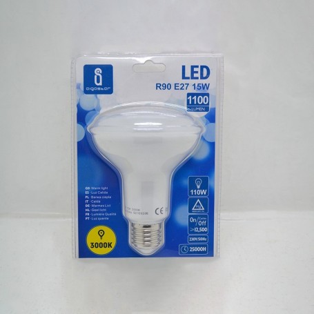 ampoule led a5 r90 e27 15w 3000k aigostar