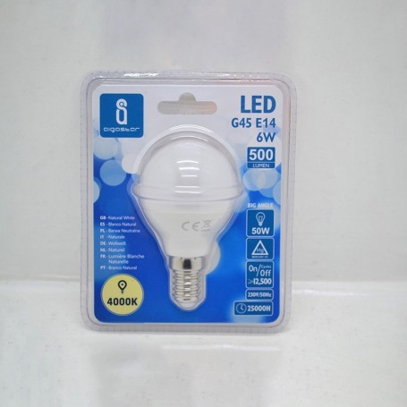 lampadina led luce naturale 6w aigostar