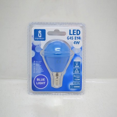 sphère led e14 lumière bleue 4w aigostar