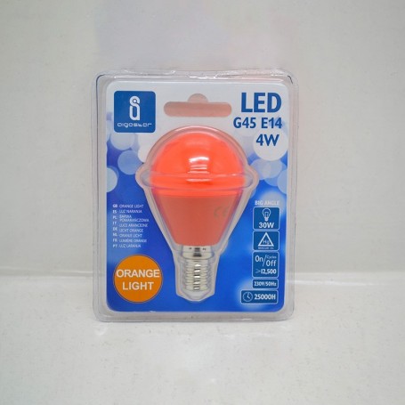 sphere e14 led orange light 4w aigostar