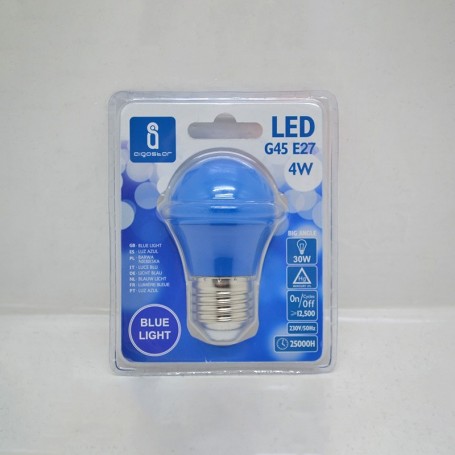 sferetta e14 led luce blu 4w aigostar