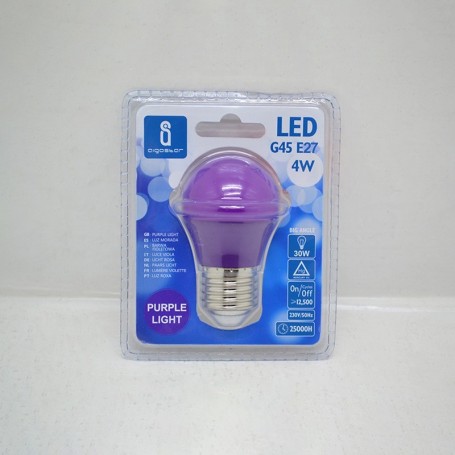 sferetta led e27 luce viola 4w aigostar