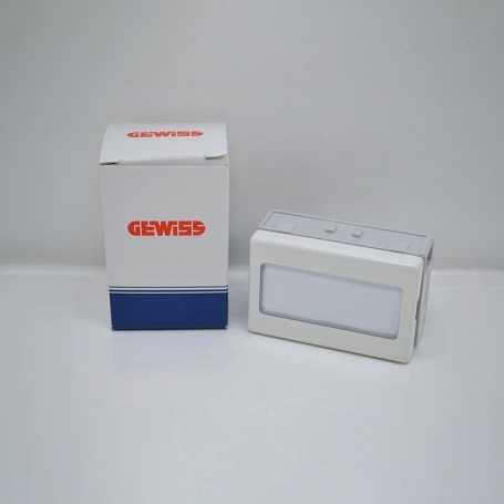 Bouton avec plaque signalétique illuminable - GEWISS