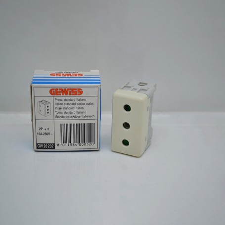 Socket 2P+T 16A Blindé - GEWISS