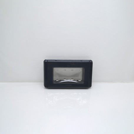 Placa de estaño de 4 plazas Ip65 Gris humo - GEWISS