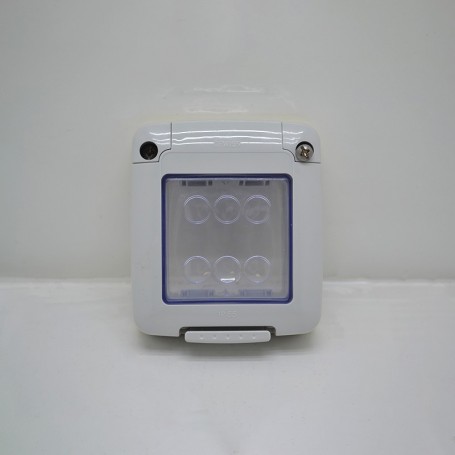 Montage du système de plaque 2 places sur rail Din - GEWISS