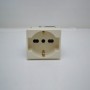 Socket Unel Bipasso 2P+T10/16A Blanc