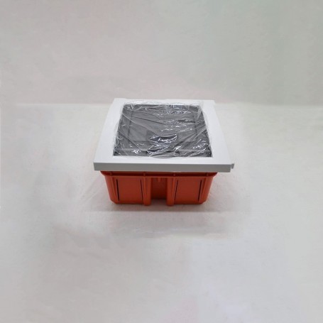 Recessed switchboard IP40 4 modules white with smoked door