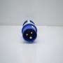 Enchufe recto 2P + T 16A Ip44 220V Azul Elettrocanali