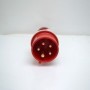 Enchufe recto 3P + T + N 16A Ip44 Elettrocanali rojo