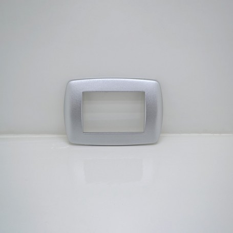 3 Seater Plate - Satin Aluminium Marlanvil