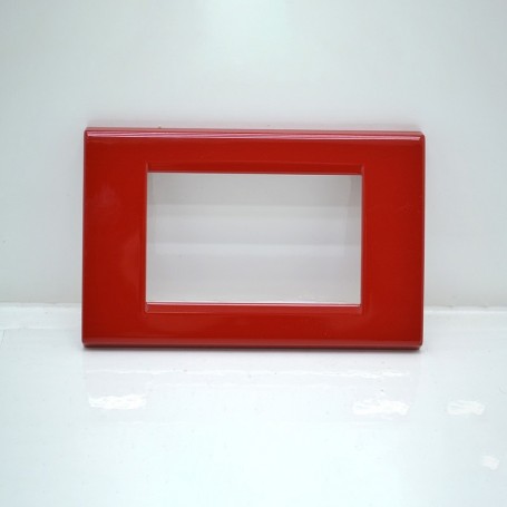 Placca 3 Moduli Rosso Ferrari  S.45