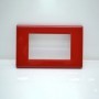 Placca 3 Moduli Rosso Ferrari  S.45