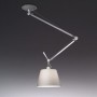 Suspensión descentralizada de Ptolomeo. Cuerpo de aluminio + lámpara de pergamino Atm0780020A Artemide
