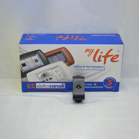 Prise TV coaxiale directe Mylife femelle Elettrocanali