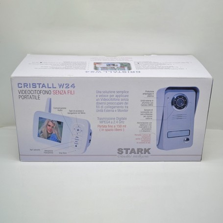 Interphone vidéo sans fil portable Cristall W24
