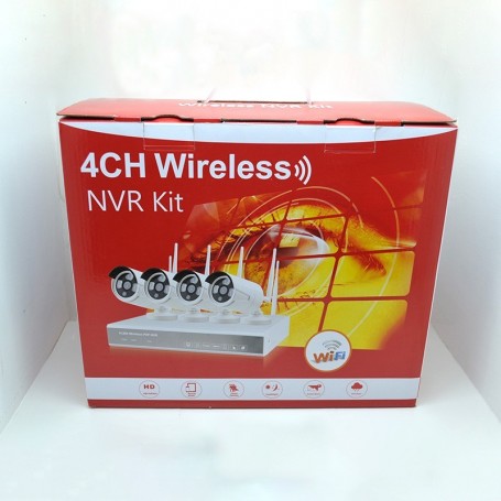 Kit NVR de vidéosurveillance IP sans fil 4 caméras