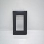 Placca Flexa Tecnopolimero 4 Moduli - Antracite