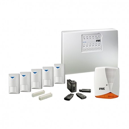 Kit Antirrobo Anti-intrusión Central de 6 Líneas Detectores Kit Llave Y Sirena