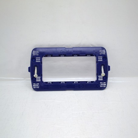 Soporte Azul 4 Plazas Living IntLight Bticino