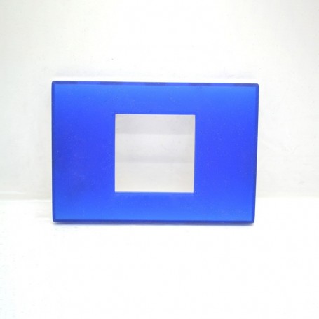 Plaque 2 places Blue-Gel - Light Bticino