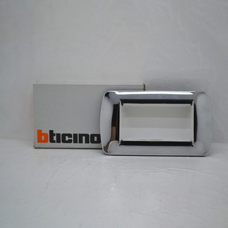 Plaque 4 Places Cromolucido - Living Int Bticino