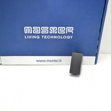 button 1 pole 10a grey master