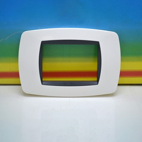 Placa de 3 plazas master blanco