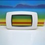 placca 4 posti bianco master