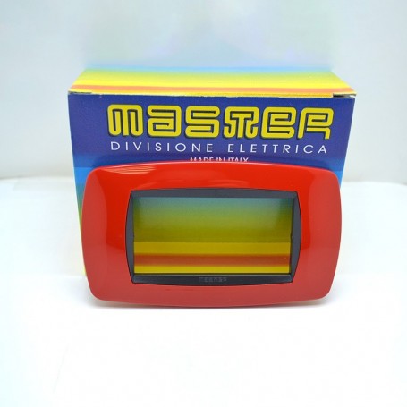 placca 4 posti rosso master