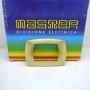 placca 3 posti ottone opaco serie modo master