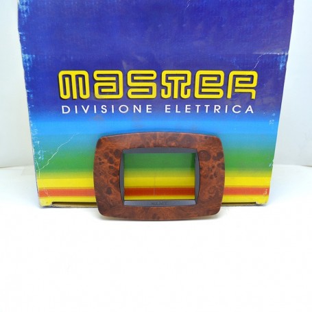 placca 3 posti radica di noce master