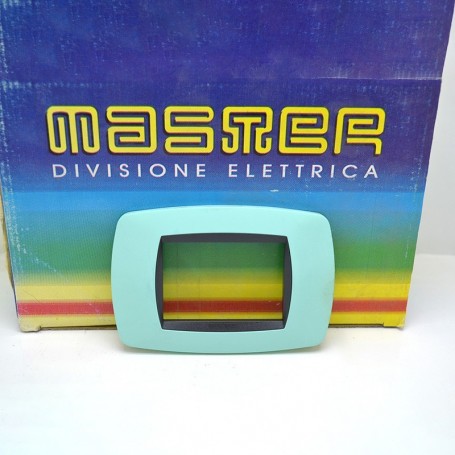 placca 3 posti verde soft serie modo master