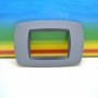 placca 3 posti grigio soft serie modo master