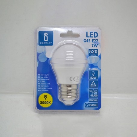 lámpara led 7w e27 3000k aigostar