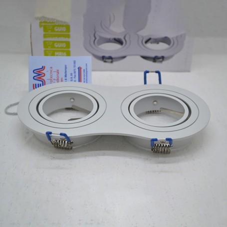 lunette double acier blanc aigostar
