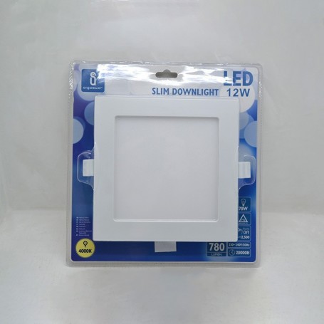 proyector delgado 12w 4000k d 15 16mm aigostar