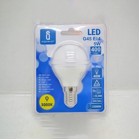 led lamp e14 5w 3000k g45 aigostar
