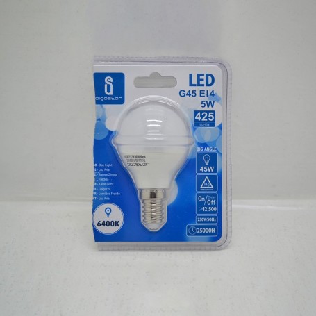 lámpara led sf e14 g45 5w aigostar frío