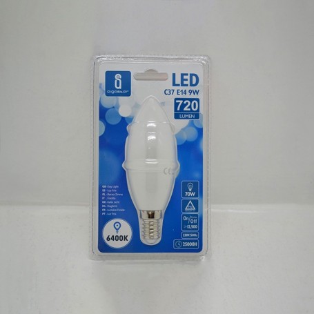led lampe olive 9w e14 6400k aigostar