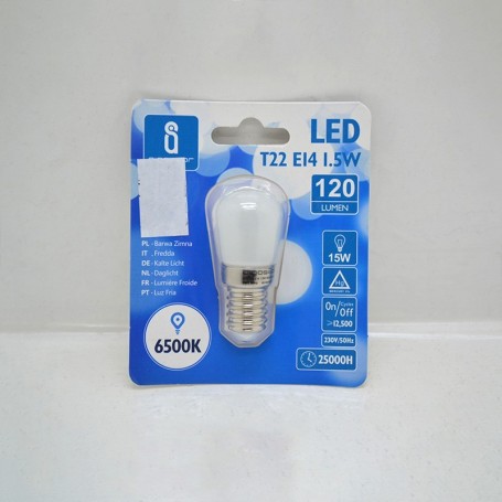 bombilla led t22 e14 1 5w 6500k aigostar